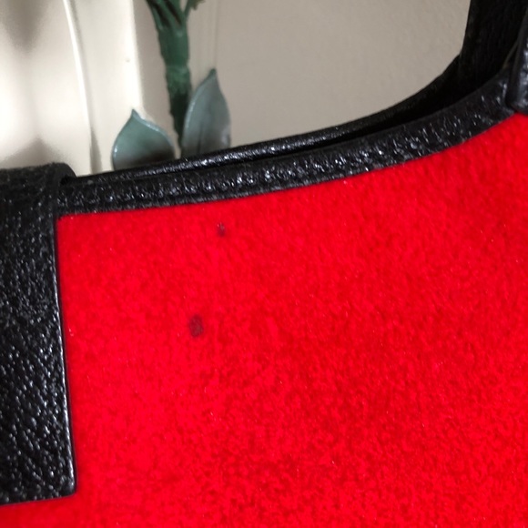 Vintage Gucci Red Fabric & Leather Jackie O Bag - Picture 6 of 11